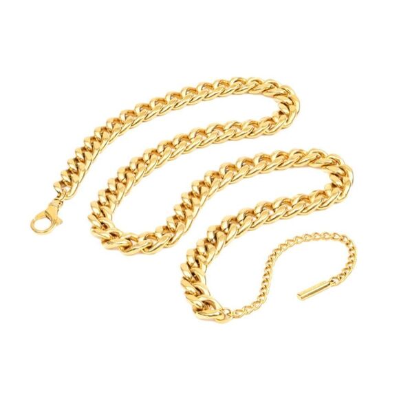 DOLCE & GABBANA Gold-Tone Miami Cuban Chain Belt  |Size: 39”| - Picture 10 of 10